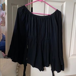 Black romper boho